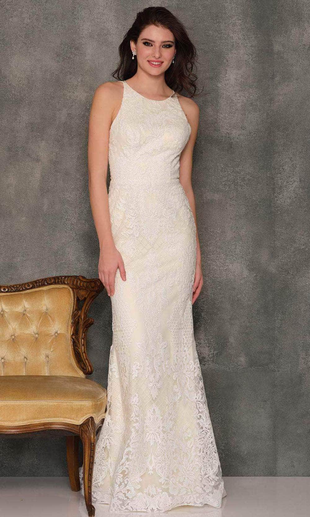 Dave & Johnny Bridal A10331 - Jewel Neck Bridal Gown
