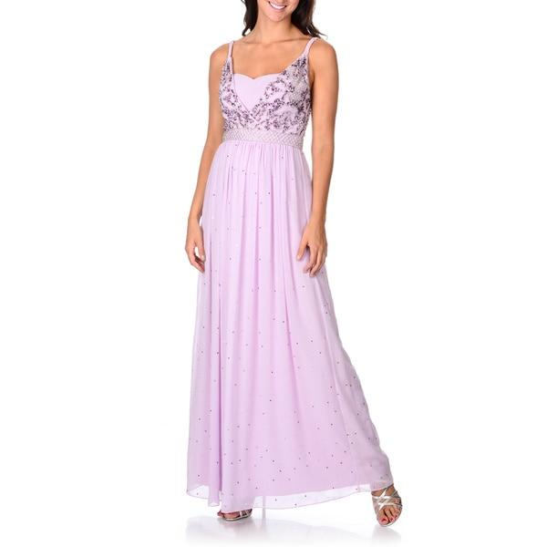 Decode 1.8 - Braided Strap Bedazzled Chiffon Gown 182303
