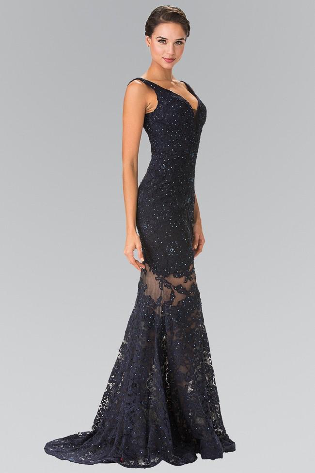 Elizabeth K Bridal - GL2249 Sleeveless Lace Long Dress
