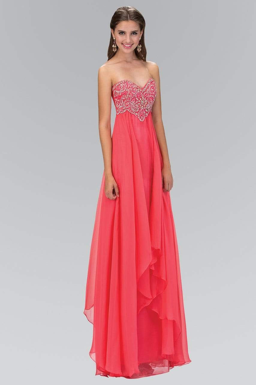  Elizabeth K-Special Occasion Dress-COLOR-Coral