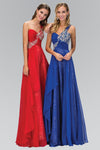 A-line Floor Length Natural Waistline Ruched Crystal Open-Back Beaded Asymmetric One Shoulder Bridesmaid Dress