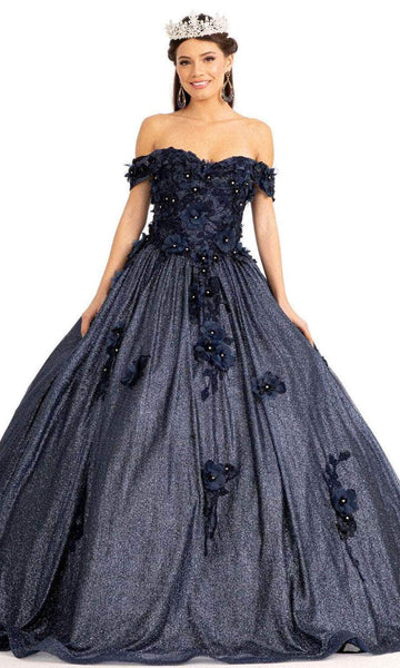 Sophisticated Sweetheart Floor Length Mesh Glittering Applique Beaded Lace-Up Natural Waistline Off the Shoulder Floral Print Prom Dress with a Brush/Sweep Train