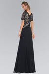 Sophisticated A-line V-neck Floor Length Natural Waistline Cap Short Sleeves Sleeves Lace Dress