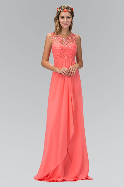 Sexy A-line Scoop Neck Sweetheart Sleeveless Empire Waistline Cutout Ruched Illusion Beaded Party Dress