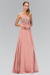 A-line Empire Waistline Chiffon Illusion Sheer Ruched Beaded Sequined Bateau Neck Sweetheart Dress