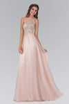 A-line Beaded Asymmetric Wrap One Shoulder Natural Waistline Chiffon Prom Dress