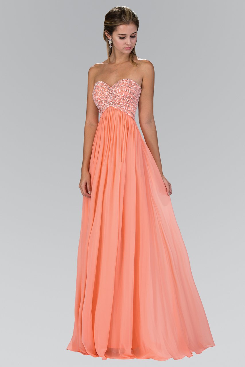  Elizabeth K-Special Occasion Dress-COLOR-Coral