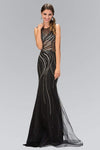 Sophisticated Sheer Mermaid Evening Dress by Elizabeth K