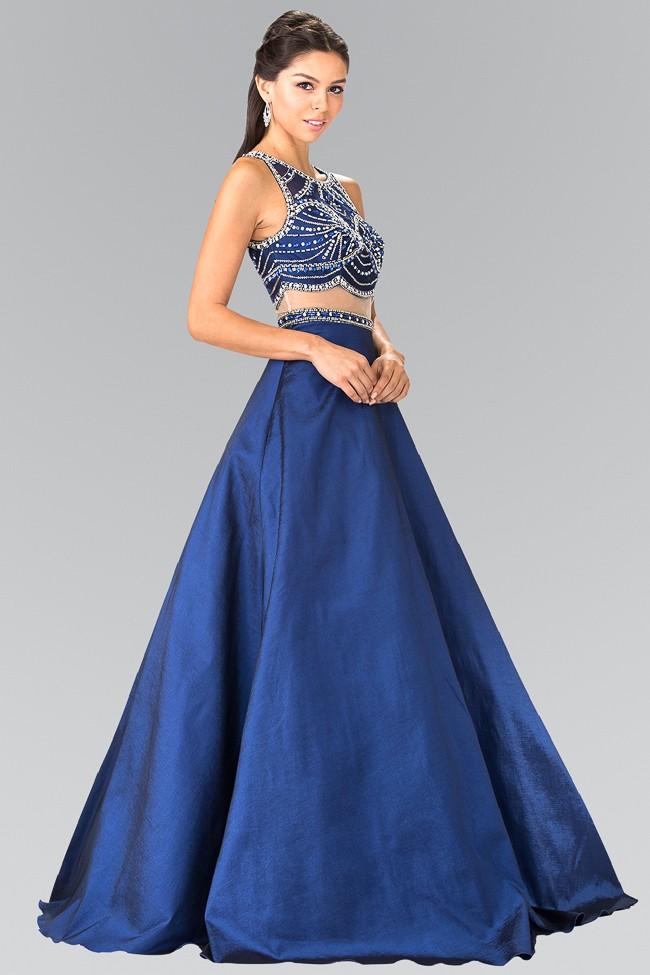 Elizabeth K - GL2250 Two-Piece Sequined Long Gown
