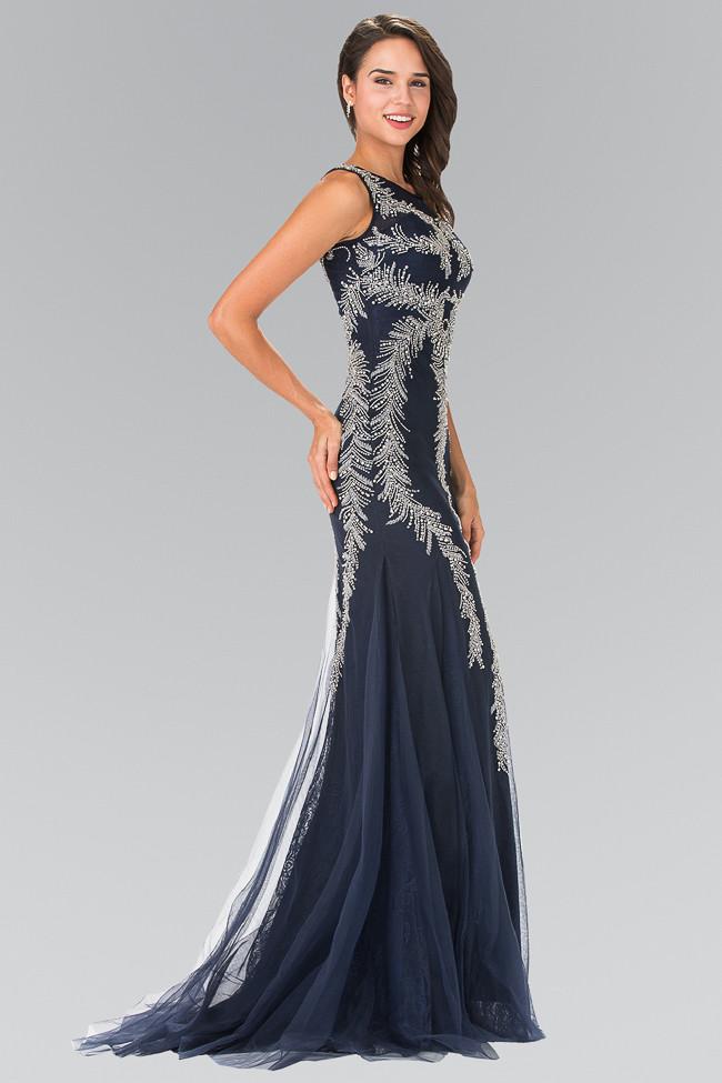 Elizabeth K - GL2289 Sequined Mermaid Gown
