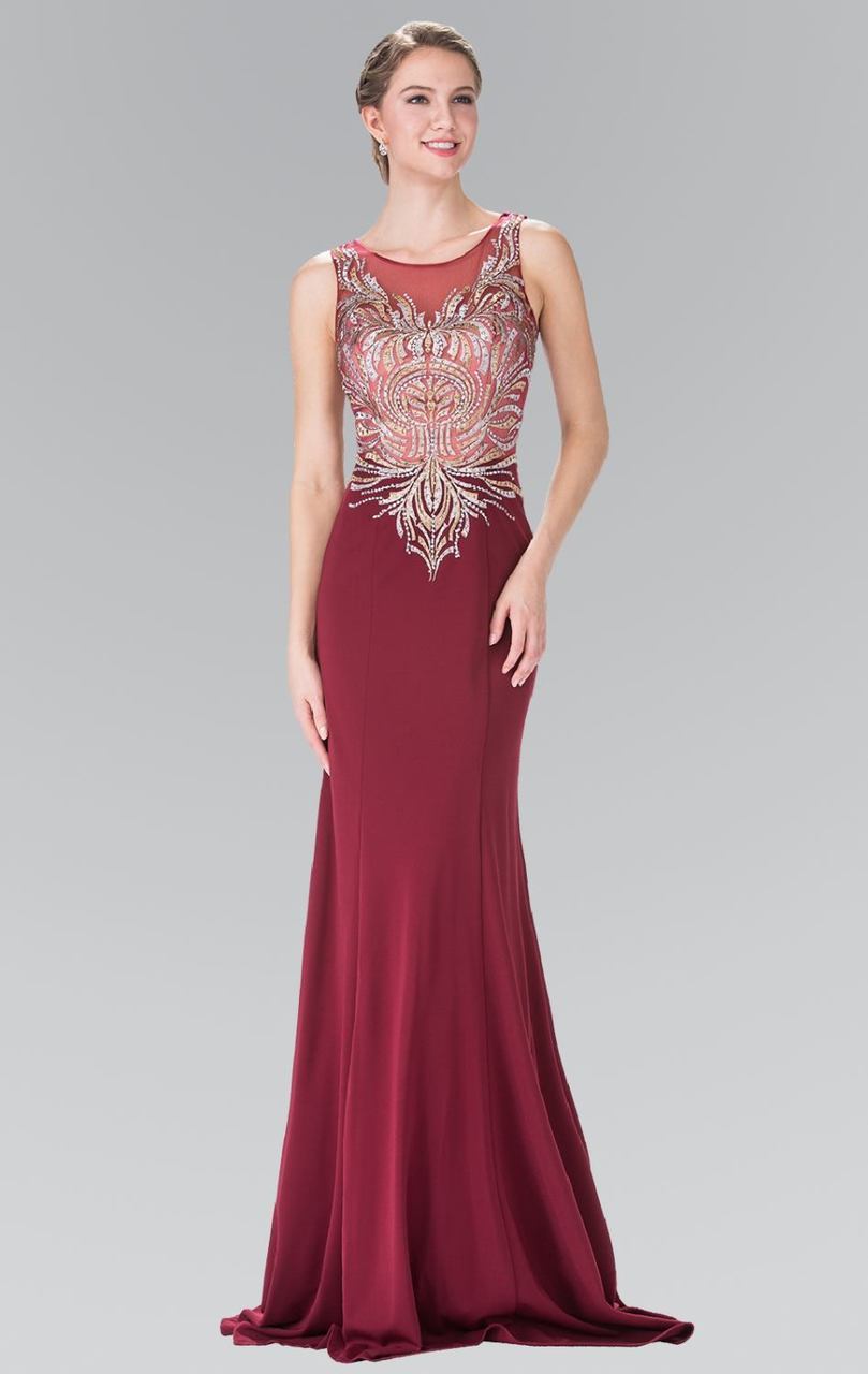  Elizabeth K-Special Occasion Dress-COLOR-Burgundy