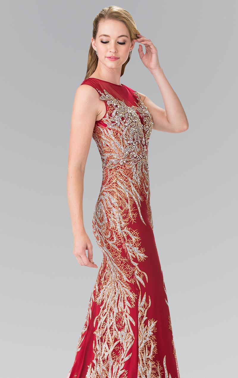 Elizabeth K - GL2336 Sleeveless Beaded Long Dress

