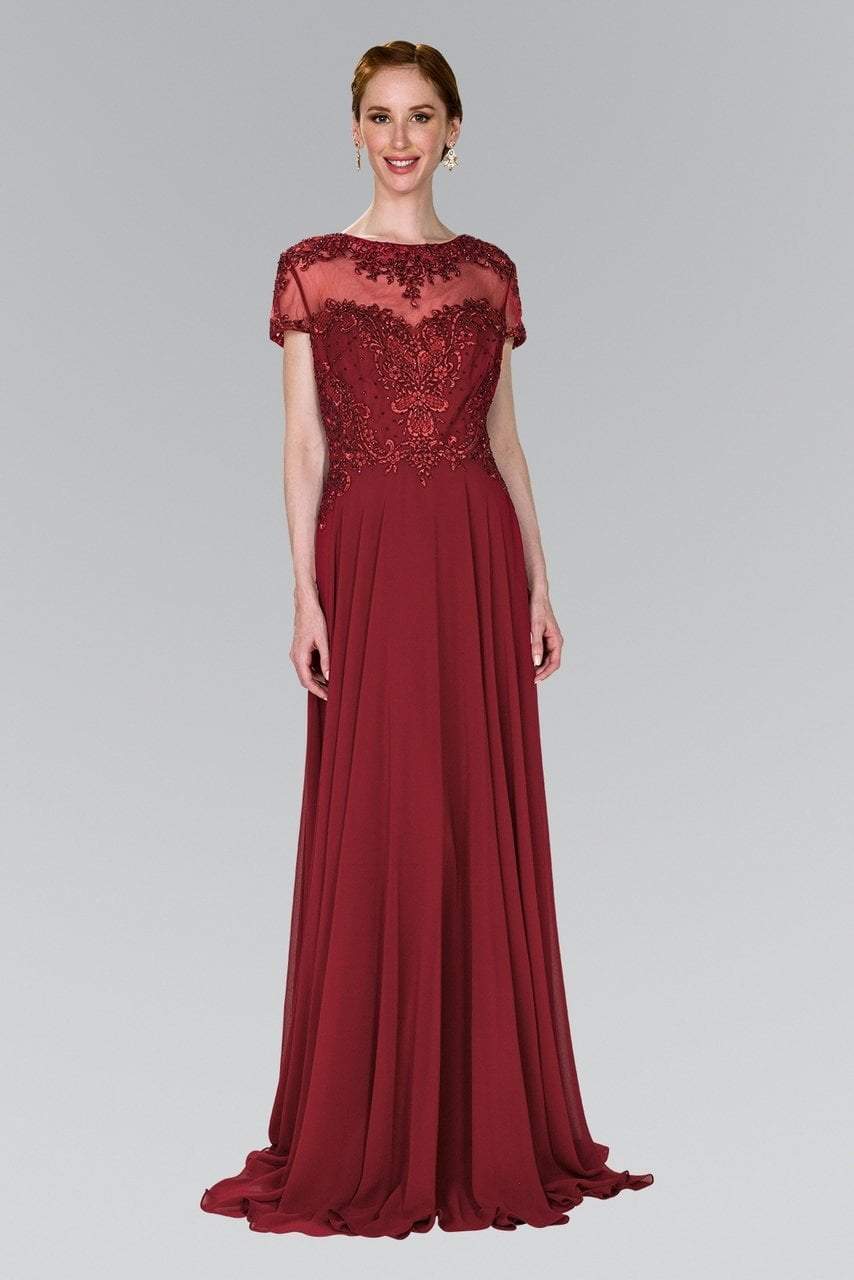  Elizabeth K-Special Occasion Dress-COLOR-Burgundy