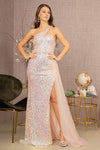 Asymmetric Mesh Slit Sheer Natural Waistline Sheath Sheath Dress/Prom Dress with a Brush/Sweep Train With a Sash