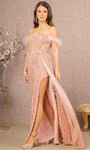 Velvet Sheath Slit Sequined Natural Waistline Sweetheart Sheath Dress/Evening Dress with a Brush/Sweep Train With a Sash