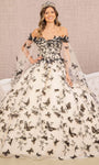 Sweetheart Floor Length Tulle Natural Waistline Off the Shoulder Fit-and-Flare Lace-Up Fitted Mesh Ball Gown Dress with a Brush/Sweep Train With a Sash