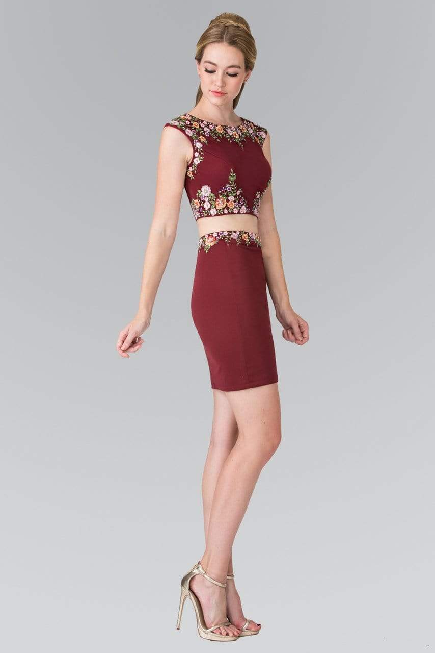  Elizabeth K-Special Occasion Dress-COLOR-Burgundy