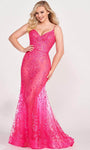 Sophisticated V-neck Fit-and-Flare Mermaid Glittering Lace-Up Back Zipper Open-Back Fitted Self Tie Sequined Embroidered Spaghetti Strap Floor Length Corset Natural Waistline Evening Dress with a Brus