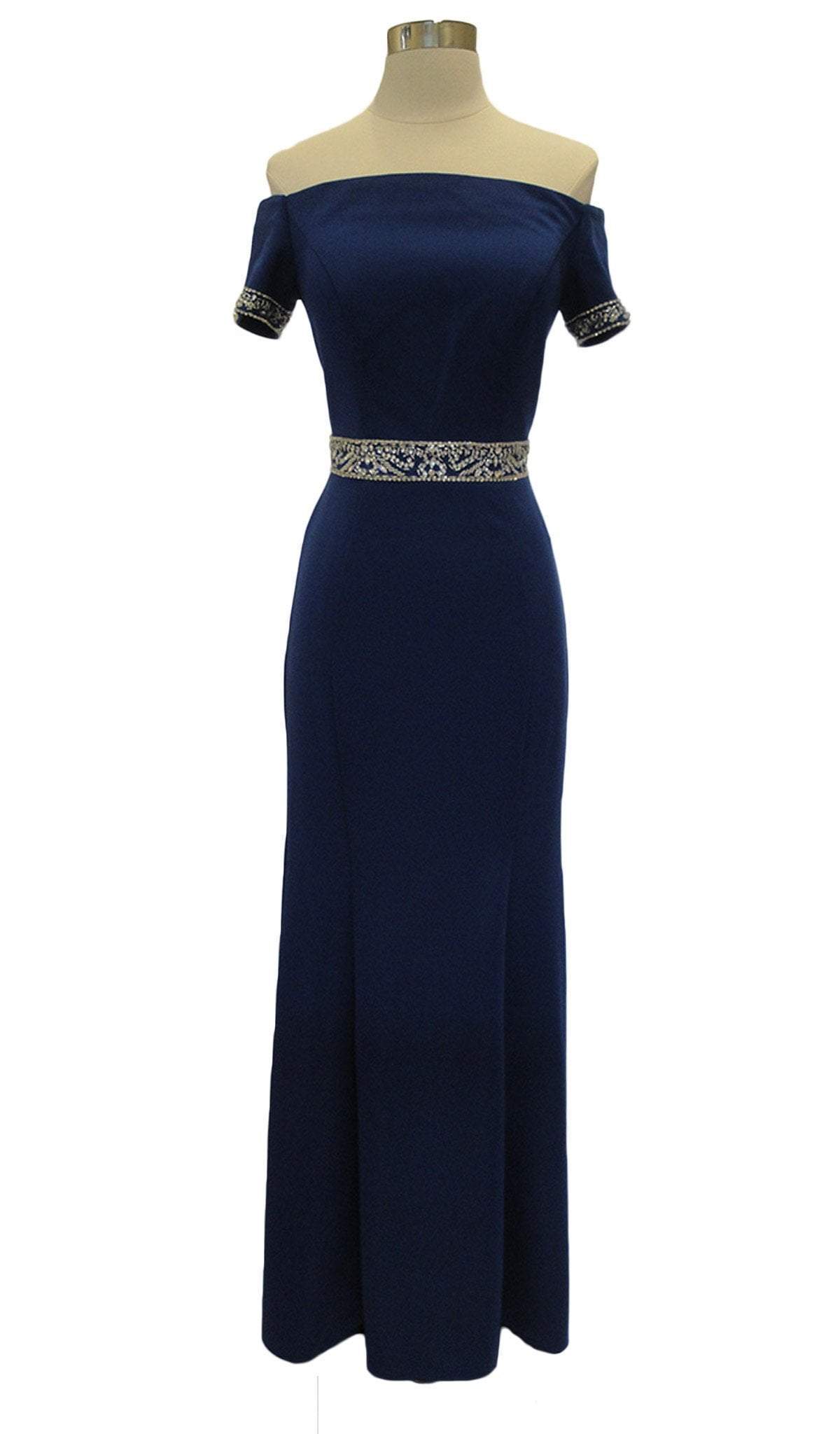 Aspeed Design - Embellished Off-Shoulder Fitted Prom Dress
