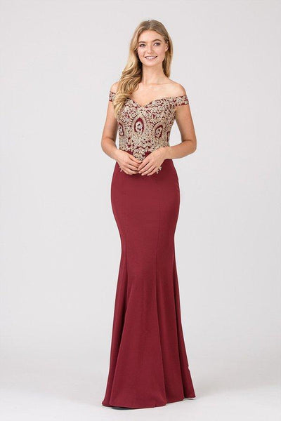 Strapless Sweetheart Off the Shoulder Mermaid Natural Waistline Open-Back Applique Back Zipper Dress with a Brush/Sweep Train With Rhinestones