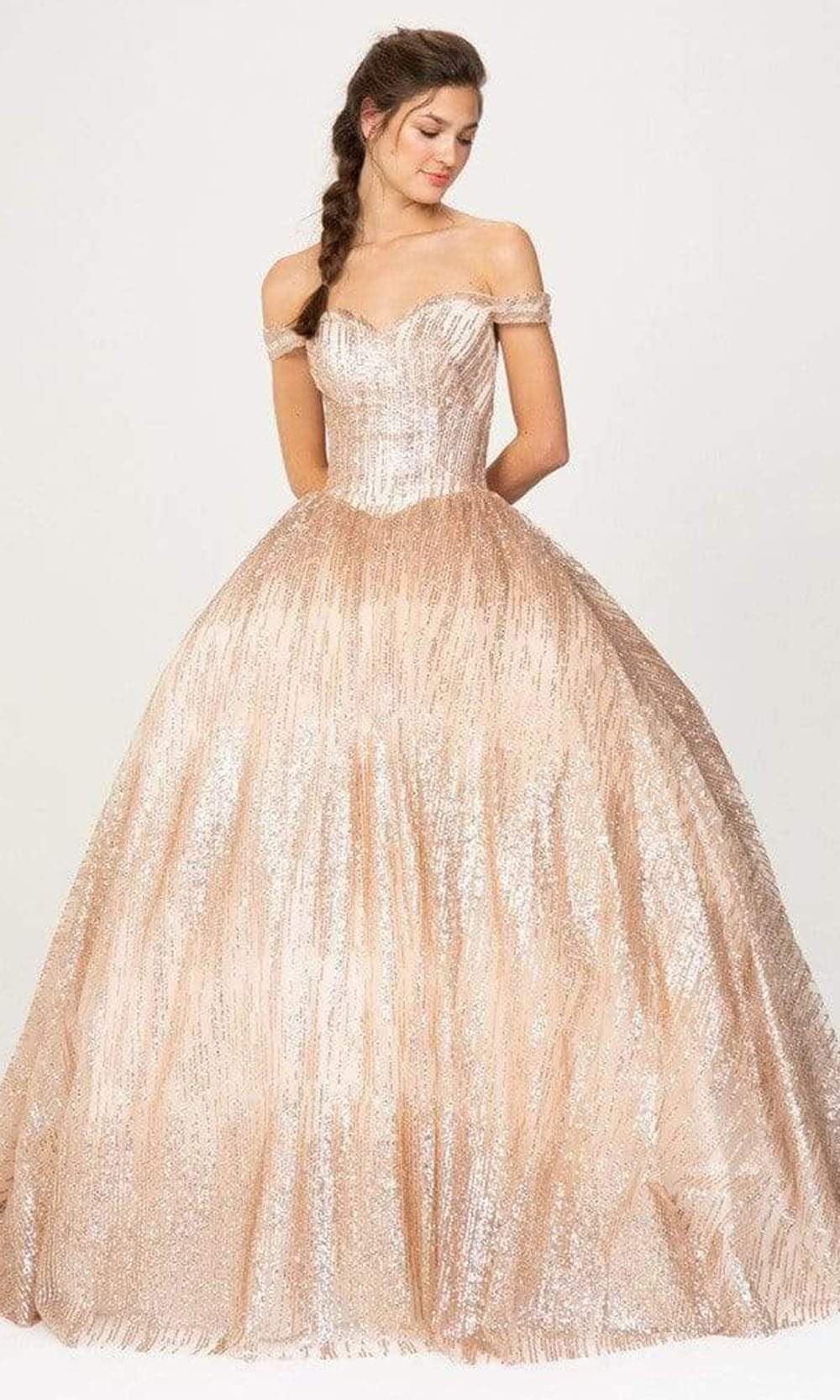 Eureka Fashion - 9616 Glittered Voluminous Ballgown
