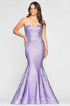 Tall Strapless Glittering Fitted Hidden Back Zipper Mermaid Natural Princess Seams Waistline Sweetheart Dress