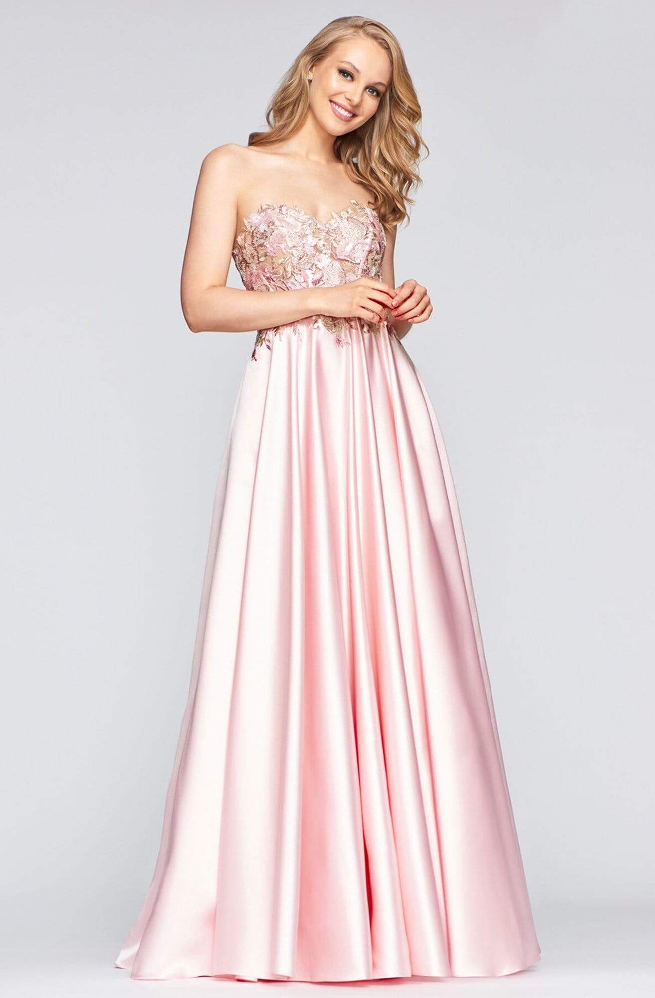 Faviana - S10443 Charmeuse Strapless Long Dress
