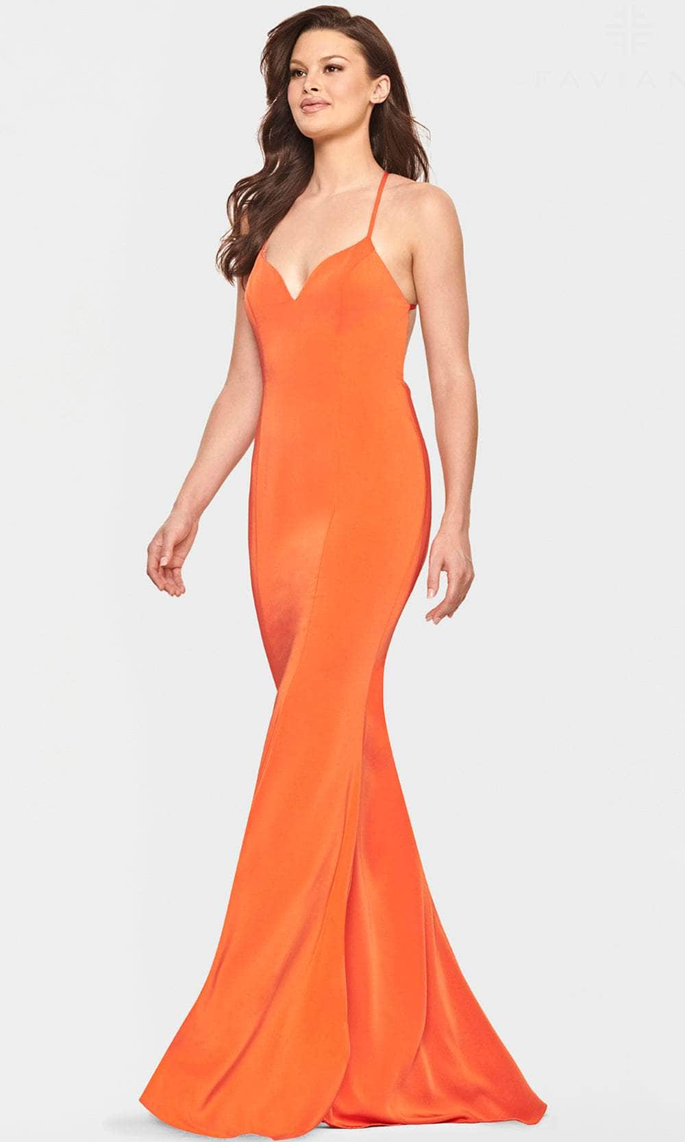 Faviana S10848 - Strapped Open Back Mermaid Dress
