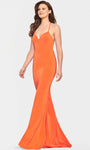 V-neck Strapless Sheath Mermaid Natural Waistline Open-Back Slit Ruched Cutout Floor Length Sleeveless Sheath Dress/Evening Dress with a Brush/Sweep Train