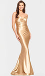 Strapless Sweetheart Natural Waistline Sheath Satin Floor Length Ruched Draped Hidden Back Zipper Sheath Dress/Evening Dress