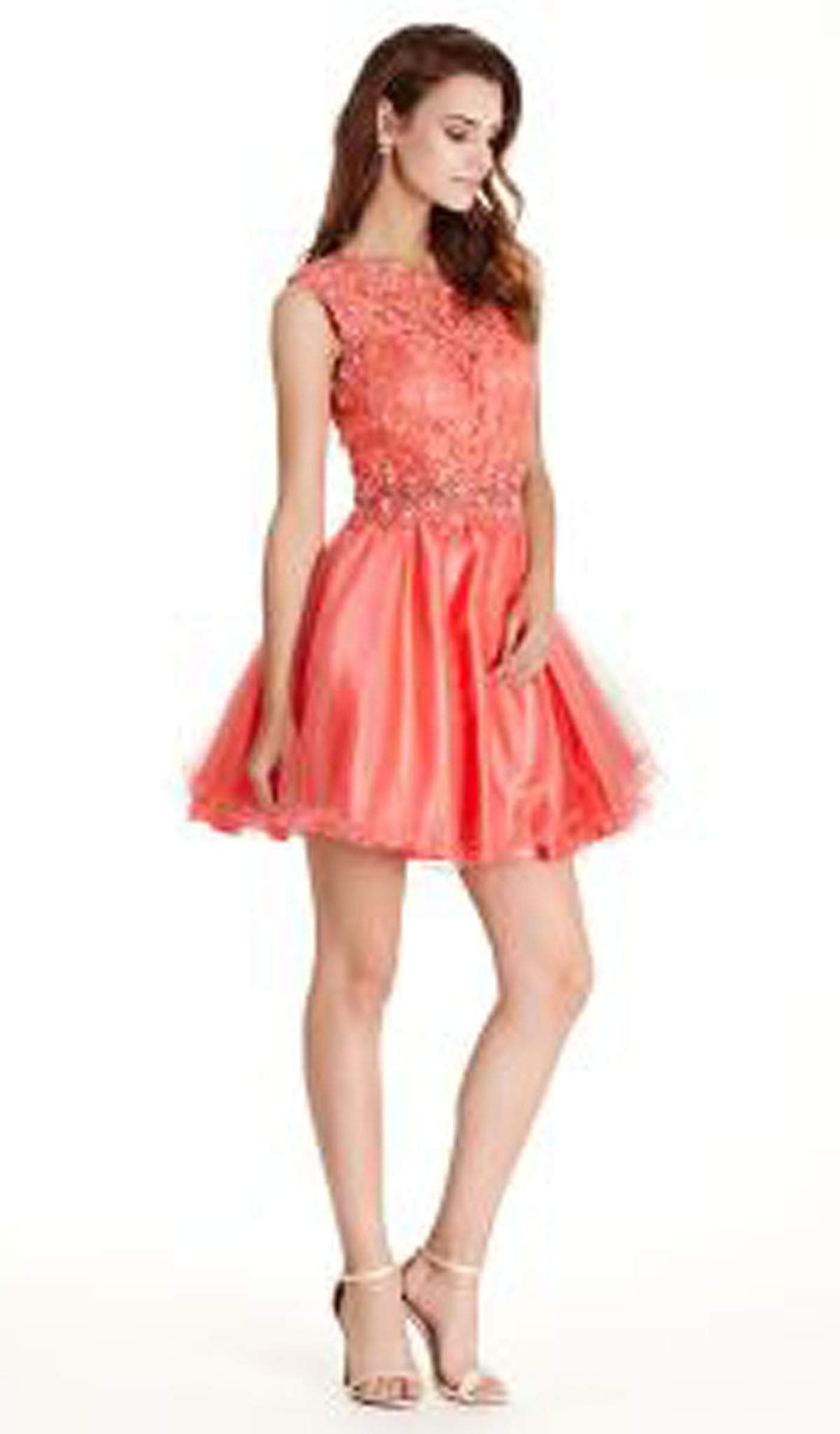 Aspeed Design - Floral Lace A-line Homecoming Dress
