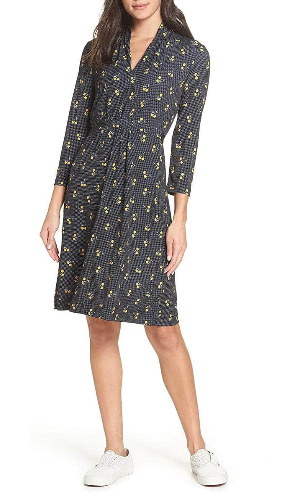 French Connection 71KIB - V-Neck Multi Print Casual Dress
