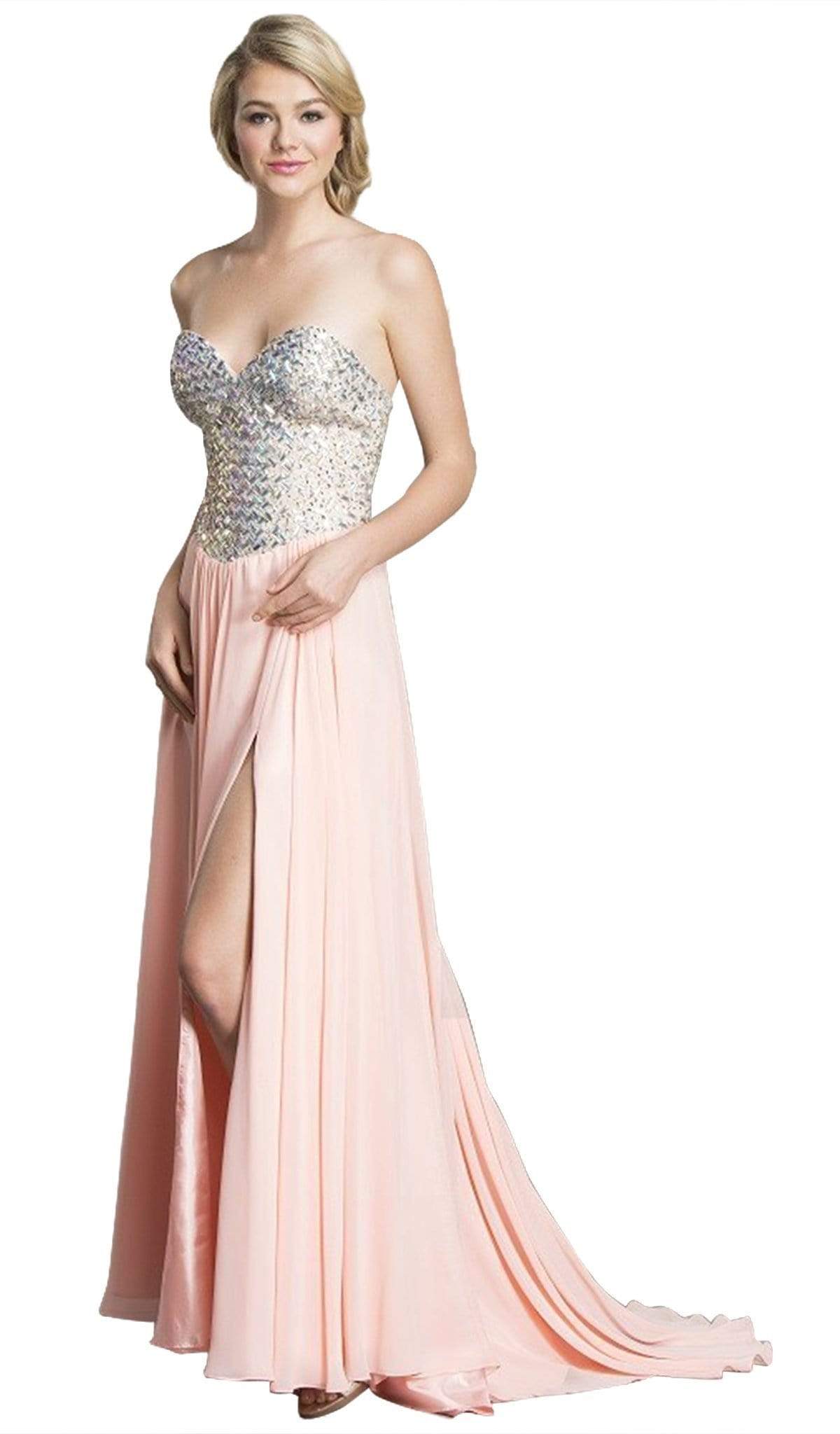 Aspeed Design - Fully Beaded Bodice A-Line Prom Dress
