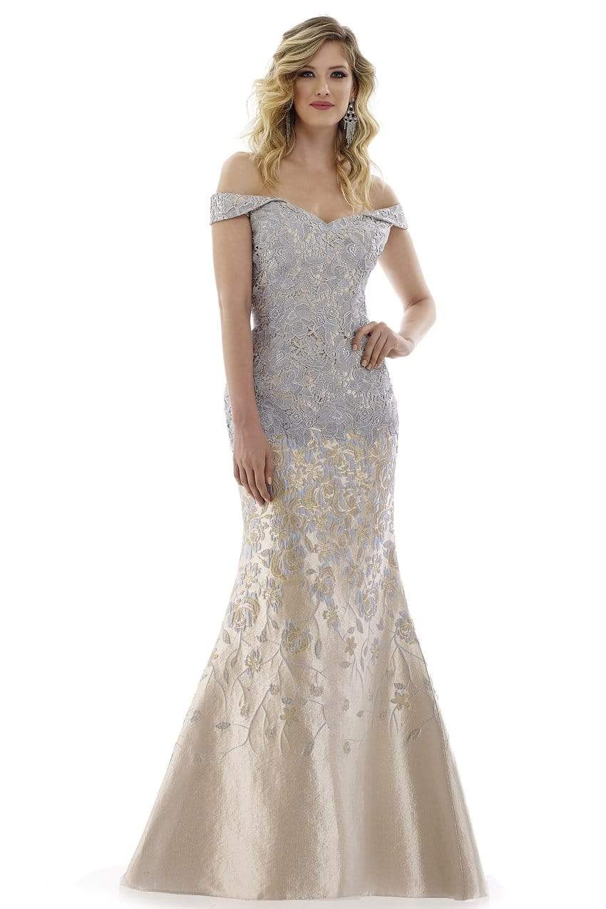 Gia Franco - 12973 Lace Off Shoulder Mermaid Gown
