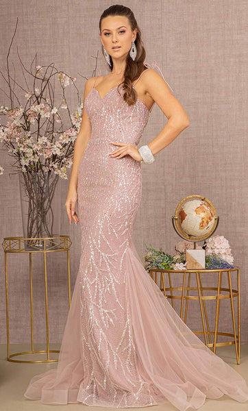 Sweetheart Tulle Floor Length Natural Waistline Back Zipper Lace-Up Beaded Mesh Sequined Open-Back Sleeveless Spaghetti Strap Mermaid Prom Dress with a Brush/Sweep Train