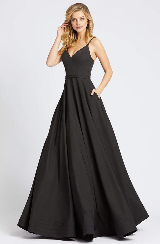 Plus Size Black Lace  Black Evening Gowns With Long Sleeves, Deep V  Neck, Open Back, And Floor Length Split Affordable Formal Wear For Women  From Lovemydress, $131.86