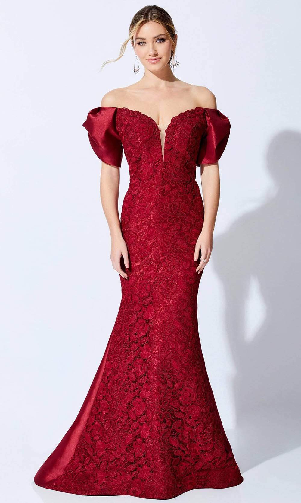 Ivonne D by Mon Cheri - 221D46 Plunging Sweetheart Lace Mother of the Groom Dress
