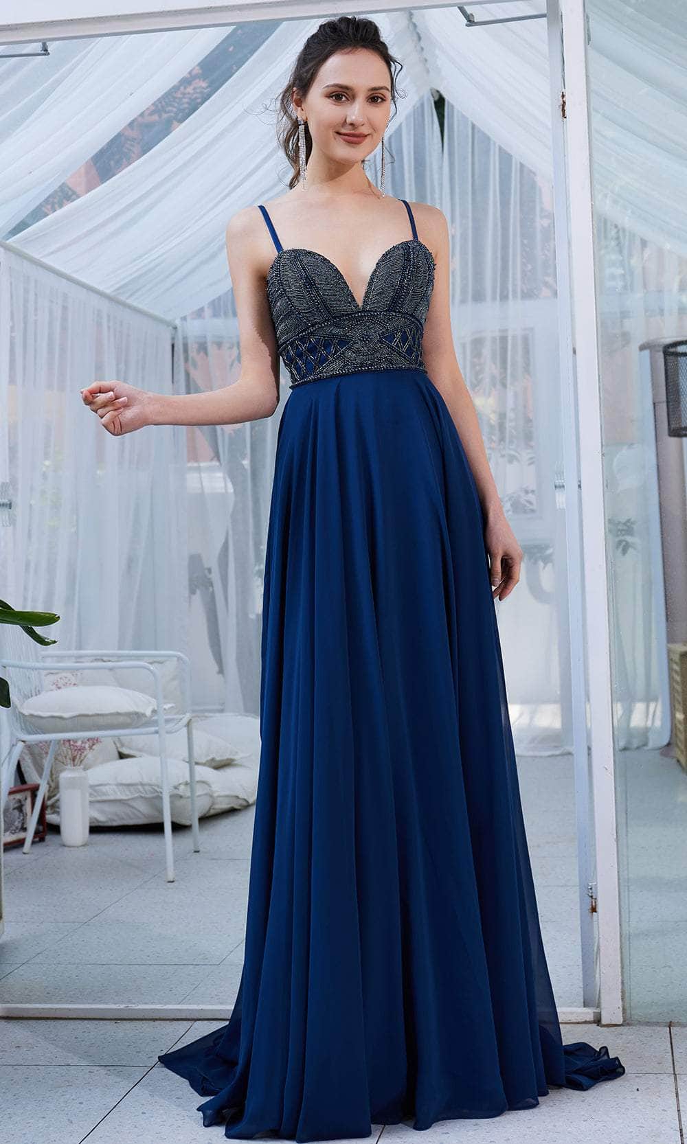 J'Adore Dresses J21013 - Deep Sweetheart A-Line Evening Gown
