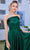 J'Adore Dresses J21033 - Straight Across Pleated A-Line Long Dress Special Occasion Dress