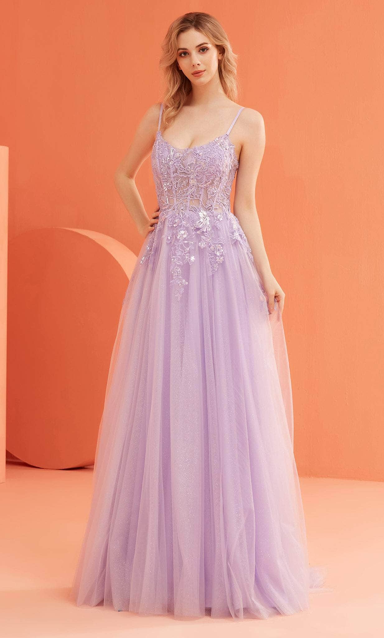 J'Adore Dresses J22037 - Corset Bodice Prom Gown
