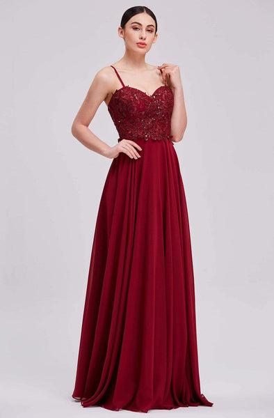 A-line Floor Length Sweetheart Spaghetti Strap Natural Waistline Goddess Back Zipper Open-Back Applique Sequined Dress with a Brush/Sweep Train