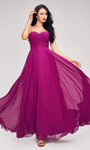 A-line Sweetheart Open-Back Fitted Pleated Chiffon Sleeveless Spaghetti Strap Evening Dress by J Adore Dresses