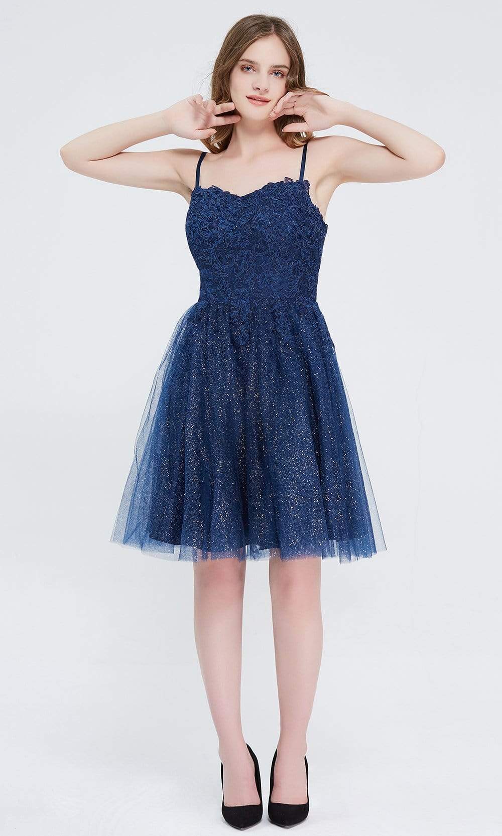 J'Adore Dresses - J20072 Sleeveless Sparkle Tulle Dress
