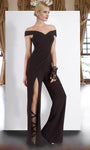 K6594 Off Shoulder Jumpsuit