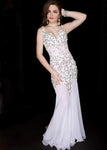 Beaded Dress with a Brush/Sweep Train by Jasz Couture