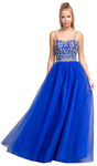 A-line Strapless Jeweled Open-Back Sweetheart Evening Dress by Aspeed Design