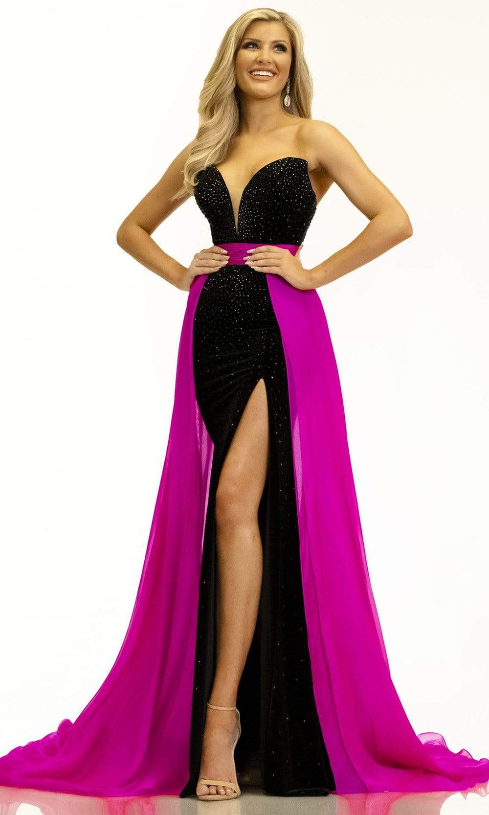 Johnathan Kayne - 2306 Plunging Sweetheart A-Line Evening Dress