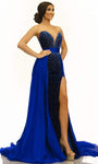 A-line Floor Length Beaded Fitted Back Zipper Open-Back Sleeveless Plunging Neck Sweetheart Natural Waistline Evening Dress