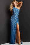 Sexy Sophisticated Strapless Floral Print Lace Natural Waistline Back Zipper Open-Back Beaded Asymmetric Slit Cutout Fitted Halter One Shoulder Sleeveless Sheath Sheath Dress