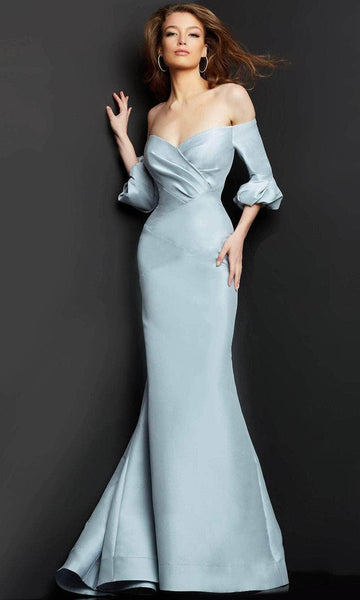 Sexy Sophisticated V-neck Strapless Halter Sweetheart Lace Off the Shoulder Open-Back Beaded Back Zipper Mermaid Natural Waistline Evening Dress with a Brush/Sweep Train